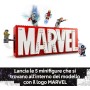 LEGO Icons 76313 Logo e Minifigure MARVEL Modellino con Hulk Thor Iron Man Black Widow e Captain America