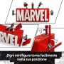 LEGO Icons 76313 Logo e Minifigure MARVEL Modellino con Hulk Thor Iron Man Black Widow e Captain America