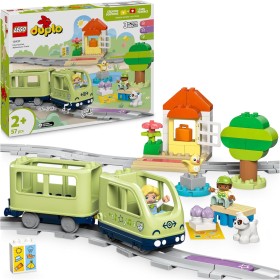 LEGO DUPLO 10427 Treno d’Avventura Interattivo con Pista Stazione Ferroviaria e 3 Mattoncini