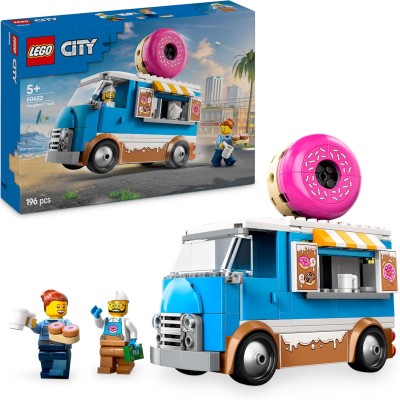 LEGO City Furgone delle Ciambelle Giocattolo con 2 Minifigure 60452