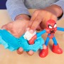 Hasbro F9827 Play-Doh Marvel Spider-Man Lancia e Taglia Set di Plastilina con 2 Action Figure e 4 Vasetti