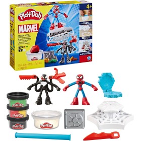 Hasbro F9827 Play-Doh Marvel Spider-Man Lancia e Taglia Set di Plastilina con 2 Action Figure e 4 Vasetti Hasbro F9827 Play-Doh Marvel Spider-Man Lancia e Taglia Set di Plastilina con 2 Action Figure e 4 Vasetti