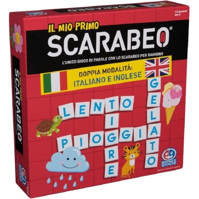 SpinMaster 6070388 Il Mio Primo Scarabeo Edizione Italiano-Inglese Gioco da Tavolo da 2 a 4 Giocatori