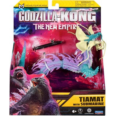 Rocco Giocattoli MonsterVerse Godzilla x Kong: The New Empire Action Figure Tiamat da 15cm Include sottomarino