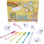 CRAYOLA ‎74-7516 Washimals Pets Baby Pets Nursery Set con 5 Cuccioli 6 Pennarelli e Spazzolina