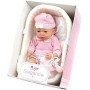 Giocheria POS190032 Arias Reborn da 40cm con maglia e cappellino abbinato rosa e Culla