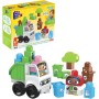 Mattel HDL06 Mega Bloks Green Town Squadra Raccolta Differenziata con 18 Grandi Blocchi tra cui 2 Personaggi