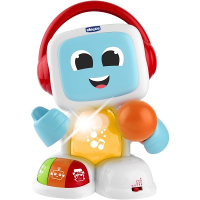 Chicco 01185300 Robit Canta con Me con Microfono 3 Modaità di Gioco 3 generi musicali microfono reale