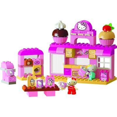 Unico Plus 8695-00HK La Cucina di Hello Kitty - Set costruzioni con 82 mattoncini per bambini dai 18mesi ai 5anni