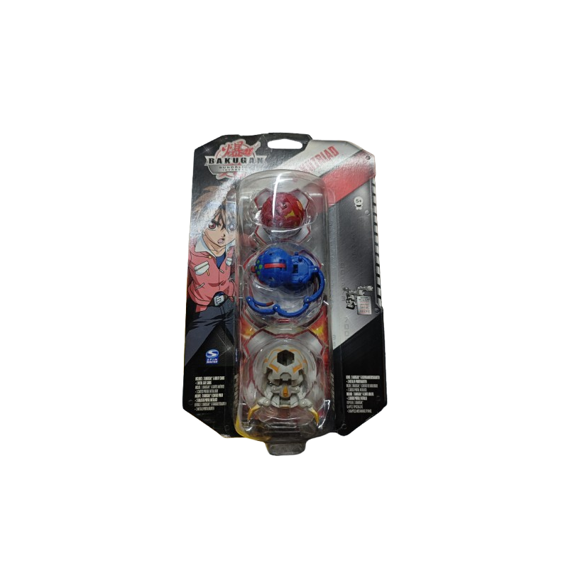 Giochi Preziosi GPZ12521 Bakugan - Bakutriad Set 3 bakugan con 6 carte abilità