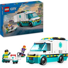 LEGO City 60451 Ambulanza di Emergenza con 2 Minifigure e accessori medici