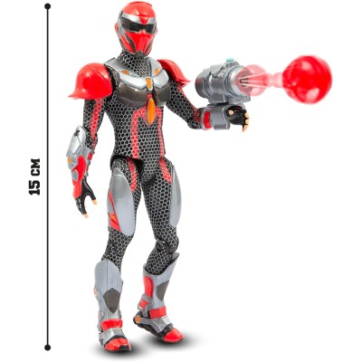 Giochi Preziosi GRV11200 Gormiti The New Era Scion Del Fuoco Zane 15cm con Funzione Attacco e Armatura effetto Silver