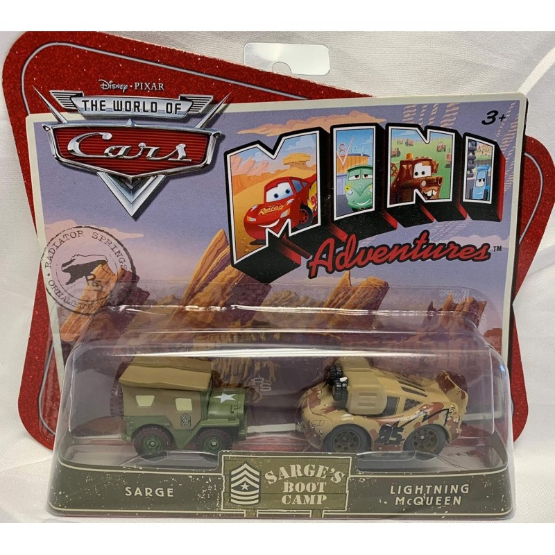 Mattel M1900 Cars Sarge Boot Camp - Sarge e Saetta McQueen