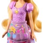 Mattel JBG09 Disney Princess Rapunzel 2 storie in 1 Rapunzel alla moda con 2 look intercambiabili e 9 accessori