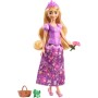 Mattel JBG09 Disney Princess Rapunzel 2 storie in 1 Rapunzel alla moda con 2 look intercambiabili e 9 accessori