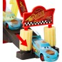 Mattel JBM70  Disney Pixar CARS Autolavaggio Corsa Cambia Colore con rampa, vasca e Saetta McQueen Cambia Colore