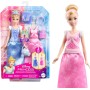 Mattel JCR95 Disney Princess Cenerentola 2 storie in 1 Cenerentola alla moda con 2 look intercambiabili e 9 accessori