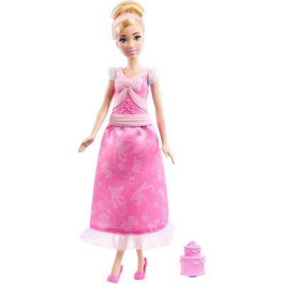 Mattel JCR95 Disney Princess Cenerentola 2 storie in 1 Cenerentola alla moda con 2 look intercambiabili e 9 accessori