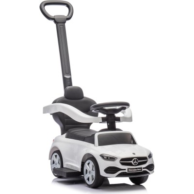 Primi Passi Cavalcabile 3 in 1 per Bambini Mercedes-Benz Coupè con Suoni e Maniglione Direzionabile