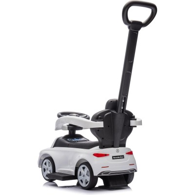 Primi Passi Cavalcabile 3 in 1 per Bambini Mercedes-Benz Coupè con Suoni e Maniglione Direzionabile