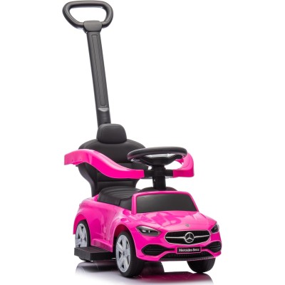 Primi Passi Cavalcabile 3 in 1 per Bambini Mercedes-Benz Coupè con Suoni e Maniglione Direzionabile