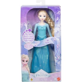Mattel JDL58 Disney Frozen Elsa cantante con look ispirato al film bambola che canta 'All'alba sorgerò' in 4 lingue