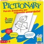 Mattel JDY01 Pictionary l'iconico gioco da tavolo per tutta la famiglia con pennarelli cancellabili lavagnette e clessidra