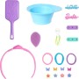 Mattel JFG81 Barbie Testa Pettinabile Deluxe capelli biondi e oltre 20 accessori per acconciature