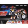 Jakks Pacific 424064 Sonic 3 Movie Shadow con Motocicletta Shadow articolato e motocicletta con Ruote Mobili