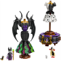 LEGO Disney 43262 Abiti di Malefica e Crudelia De Mon con Espositore Personalizzabile 2 Mini Bamboline e 2 Animali