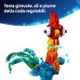 LEGO Disney 43272 Vaiana 2 Heihei Modello di Animale con Parti Snodabili e Espositore