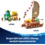 LEGO Disney 43272 Vaiana 2 Heihei Modello di Animale con Parti Snodabili e Espositore