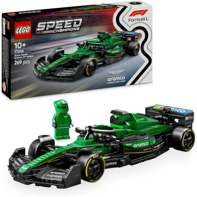 LEGO Speed Champions 77245 Auto da Corsa Aston Martin Aramco F1 AMR24 Macchina con Minifigure pilota Formula 1