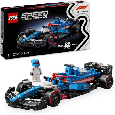 LEGO Speed Champions 77246 Auto da Corsa F1 Visa Cash App RB VCARB 01 Macchina con Minifigure del Pilota di Formula 1