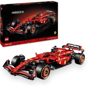 LEGO Technic 42207 Monoposto F1 Ferrari SF-24 Modello di Auto Formula 1 Scala 1:8 con Motore V6 Cambio Sterzo e DRS