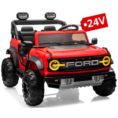 Auto Macchina Elettrica per Bambini 24V Ford Bronco Raptor Fuoristrada 2 Posti con Telecomando 0975
