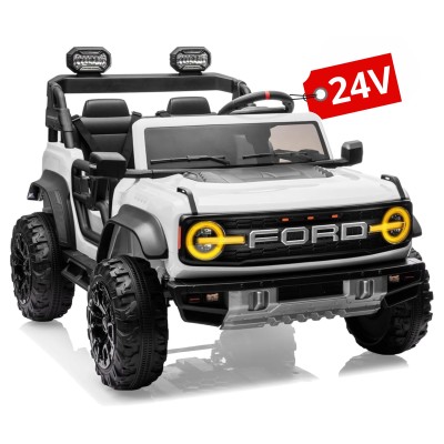 Auto Macchina Elettrica per Bambini 24V Ford Bronco Raptor Fuoristrada 2 Posti con Telecomando 0975