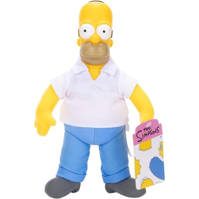 Jakks Pacific 175464 The Simpson - Peluche di Homer con testa in vinile da 30cm circa