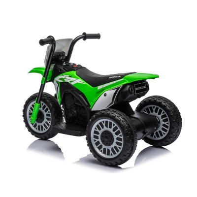 Moto Elettrica per bambini Trimoto Mini Cross Honda CRF450L - Mini Moto Triciclo 6 Volt con 3 Ruote e Suoni integrati