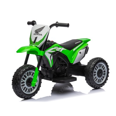 Moto Elettrica per bambini Trimoto Mini Cross Honda CRF450L - Mini Moto Triciclo 6 Volt con 3 Ruote e Suoni integrati