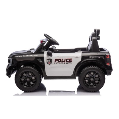 Auto Macchina Elettrica per Bambini Ford Ranger Police 12v con Telecomando Luci Lampeggianti Microfono e Sirena della Polizia