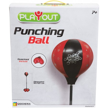 Giocheria GGI190180 Nata Punching Ball con guantoni da Pugile Inclusi