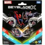 Hasbro G0288 Beyblade X Marvel - Spider-Man 3-60F vs. Venom 3-80N beyblade con lanciatori