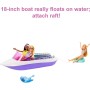 Mattel HJK58 Barbie Mermaid Power Playset con 2 Bambole Malibu e Brooklyn e Barca per 4 Bambole con Accessori Inclusi