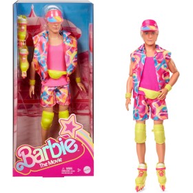 Mattel JBJ51 Barbie The Movie Ken Roller Skate con outfit da pattinatore anni '90 e pattini in linea Mattel JBJ51 Barbie The Movie Ken Roller Skate con outfit da pattinatore anni '90 e pattini in linea