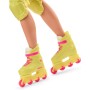 Mattel JBJ51 Barbie The Movie Ken Roller Skate con outfit da pattinatore anni '90 e pattini in linea