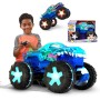 Mattel JBD90 Hot Wheels Monster Trucks Mega-Wrex R/C truck in scala 1:15 con 3 modalità di gioco luci e suoni interattivi