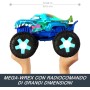 Mattel JBD90 Hot Wheels Monster Trucks Mega-Wrex R/C truck in scala 1:15 con 3 modalità di gioco luci e suoni interattivi