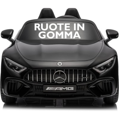 Mercedes SL 63 AMG Auto Elettrica 12V Macchina per Bambini 2 Posti con Sedile in Pelle Telecomando Bluetooth Ruote in Gomma