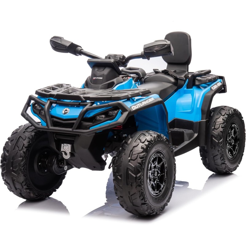 Can-Am Renegade 24V Quad Elettrico per Bambini a 2 Posti ATV con Ruote in Gomma 4 Motori Cinture di Sicurezza